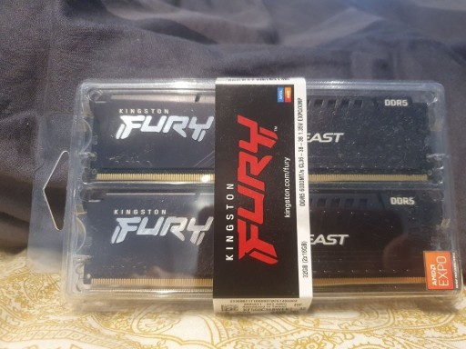 Zdjęcie oferty: Kingston Fury Beast Black 16GB 2x8GB 5200MHz DDR5 