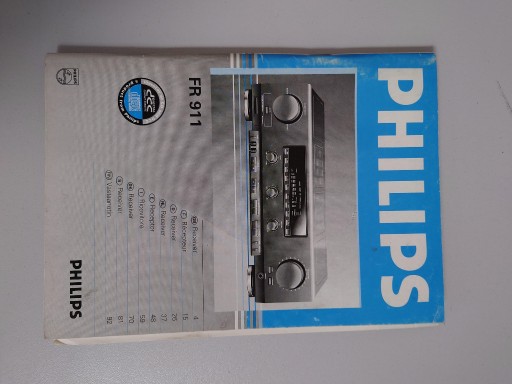 Zdjęcie oferty: Philips FR 911 instrukcja ori POLSKA i inne języki