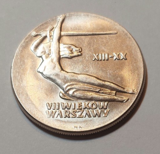 Zdjęcie oferty: 10 złotych 1965 - VII w. Warszawy Nike