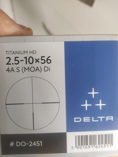 Zdjęcie oferty: Luneta Delta Titanium HD 2.5-10x56 4A S (Moa) Di.