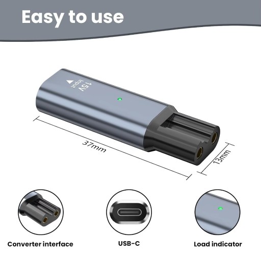 Zdjęcie oferty: 15V Adapter golarki typu C konwerter ładowania Philips Norelco One Blade 