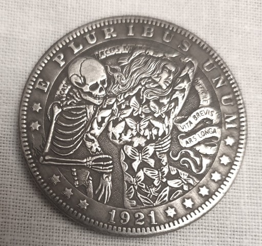 Zdjęcie oferty: 1 Dolar USA ,Morgan Dolar,1921,Hobo Nickel ,KOPIA 