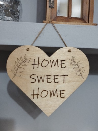 Zdjęcie oferty: Wystrój Wnętrz Serce Home Sweet Home Design Drewno