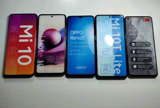 Zdjęcie oferty: Atrapy telefonów: Xiaomi, Oppo, Realme.