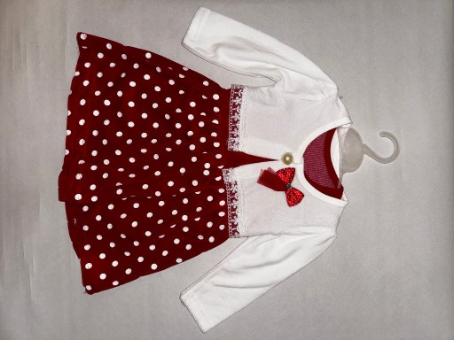 Zdjęcie oferty: Sukienka dla dziewczynki r. 2 lata czerwona welur