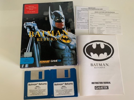 Zdjęcie oferty: Batman Returns Amiga 1Meg Dyskietka 3.5” Komplet