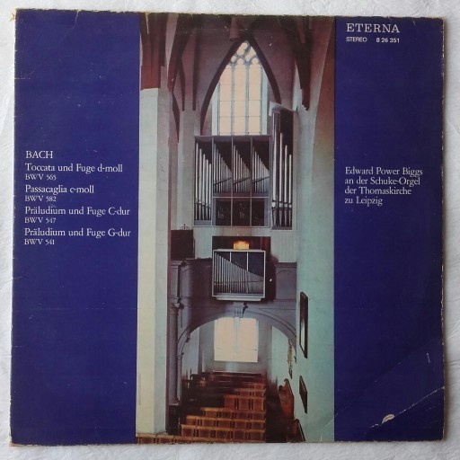 Zdjęcie oferty: J. S. Bach, na organach gra E. Power Biggs, winyl 1974