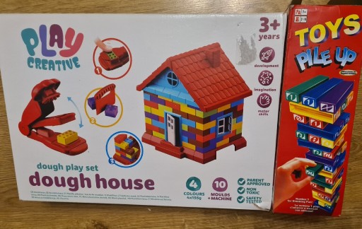 Zdjęcie oferty: Zabawka wieża jak UNO + budowa domu zestaw 