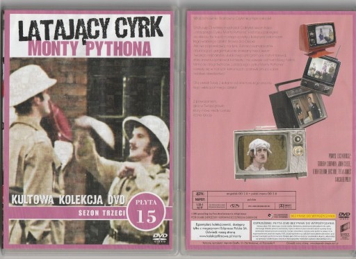 Zdjęcie oferty: Latający cyrk Monty Pythona sezon 3 płyta 15 DVD
