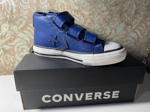 Zdjęcie oferty: Buty dziecięce Converse-nowe, wysokie,skóra r28/27