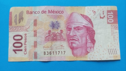 Zdjęcie oferty: Meksyk 100 Pesos 2014 Seria AQ