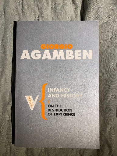 Zdjęcie oferty: Infancy and History Giorgio Agamben