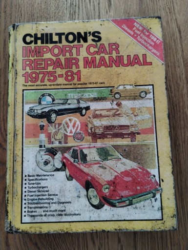 Zdjęcie oferty: CHILTON'S IMPORT CAR PEPAIR MANUAL 1975-81