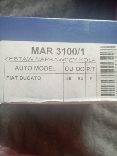 Zdjęcie oferty: Fiat Ducato zestaw naprawczy koła MAR 3100