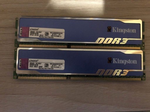 Zdjęcie oferty: Ram DDR3 Kingston Hyper X BLU 4GB 1333 MHz 2x2 GB 