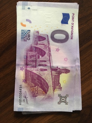 Zdjęcie oferty: BANKNOT 0 EURO PONT D AVIGNON