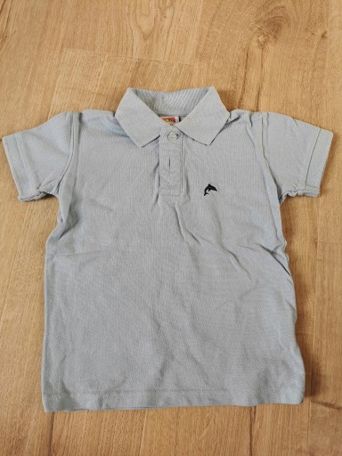 Zdjęcie oferty: Koszulka polo, z kołnierzykiem, niebieska r. 104