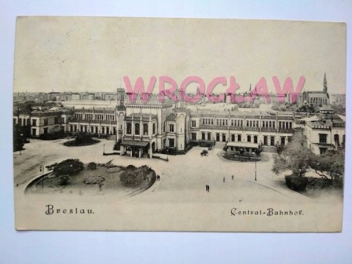 Zdjęcie oferty: WROCŁAW Breslau dworzec kol. Central Bahnhof 1905