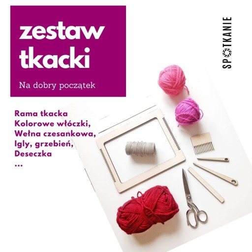 Zdjęcie oferty: Zestaw tkacki rama tkacka do nauki tkania 