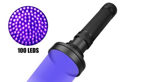 Zdjęcie oferty: Latarka UV 100 Led - Profesjonalna