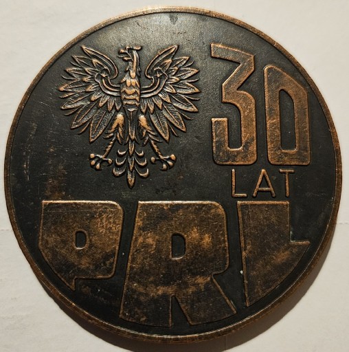 Zdjęcie oferty:  30 LAT PRL  1944 - 1974  Medal - Numizmat