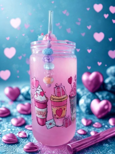 Zdjęcie oferty: Kubek ze słomką, Hand made