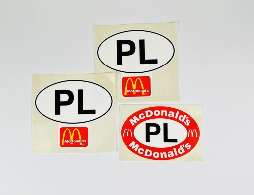 Zdjęcie oferty: McDonald naklejki samochodowe