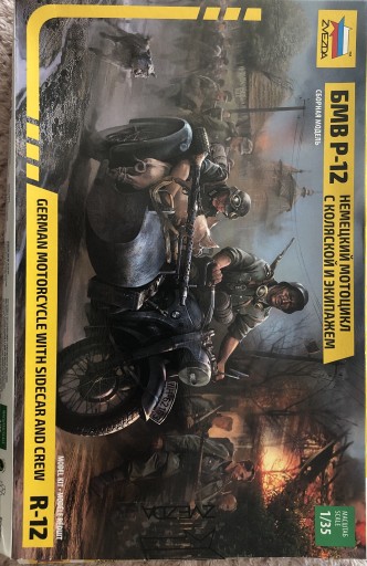 Zdjęcie oferty: R-12 German motorcykle with sidecar and Crew