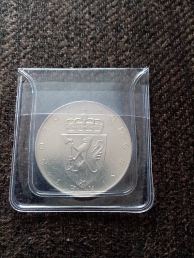 Zdjęcie oferty: 10 koron Norwegia - 1964r. Srebro, Ag
