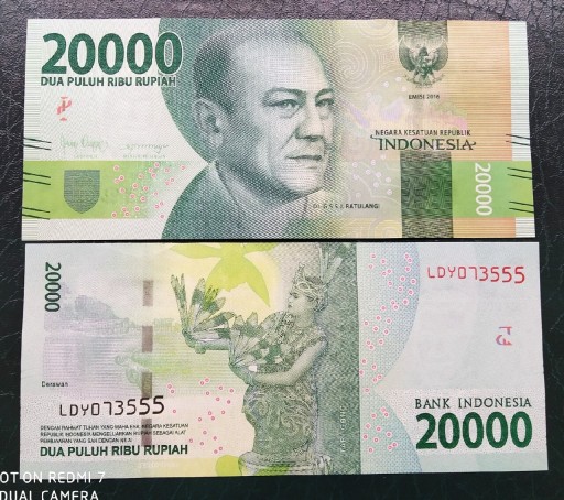 Zdjęcie oferty: Indonezja 20000 rupees UNC 2016