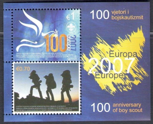 Zdjęcie oferty: EUROPA CEPT 2007 - Kosovo (Kosowo), skauting