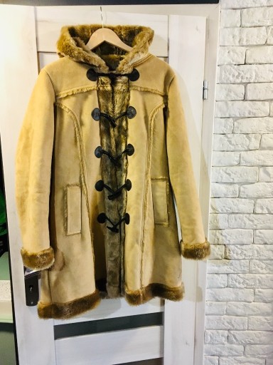Zdjęcie oferty: Płaszcz sztuczny kożuch 42 beżowy ORSAY KURTKA