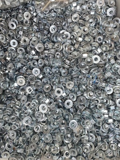 Zdjęcie oferty: M6 Nakrętka Kołnierzowa Ząbkowana - 1Kg