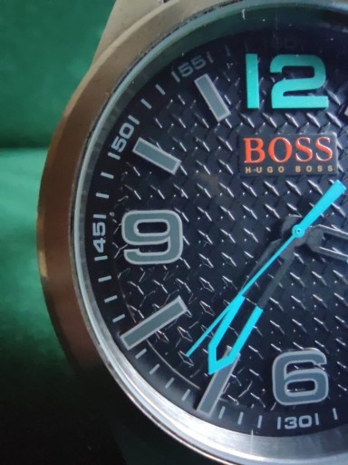 Zdjęcie oferty: Zegarek męski Hugo Boss Paris czarny/turkus Ø47 mm