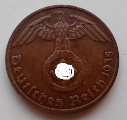 Zdjęcie oferty: NIEMCY 1 Reichspfennig 1938 A