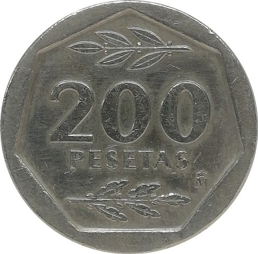 Zdjęcie oferty: Hiszpania 200 pesetas 1987, KM#829