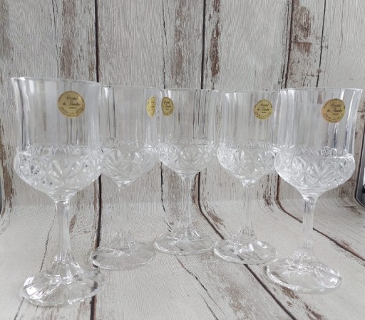 Zdjęcie oferty: Francja Cristal de Flandre kielichy Wys 16,5cm