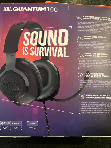 Zdjęcie oferty: JBL Quantum 100 Czarne