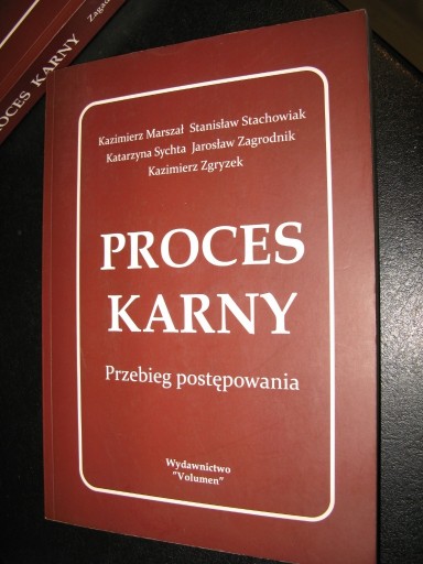 Zdjęcie oferty: PROCES KARNY Kazimierz Marszał