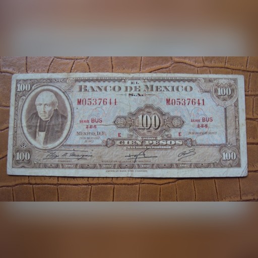 Zdjęcie oferty: MEKSYK 100 Pesos 1972 Hidalgo