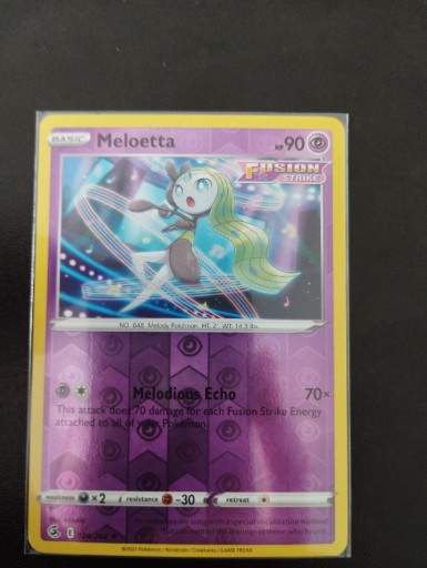 Zdjęcie oferty: Fusion Strike - Meloetta rare Reverse Holo