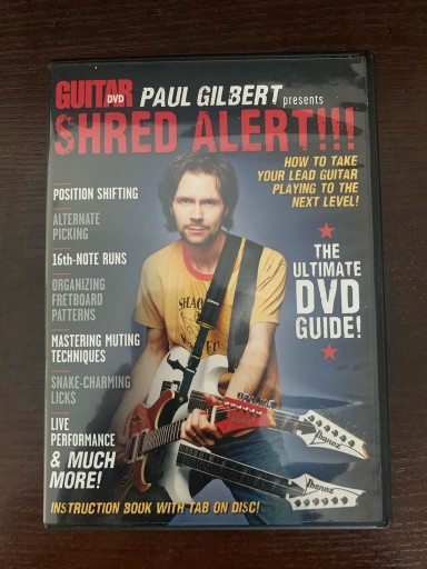 Zdjęcie oferty: Shred Alert' DVD: Let Paul Gilbert gitara lekcje 