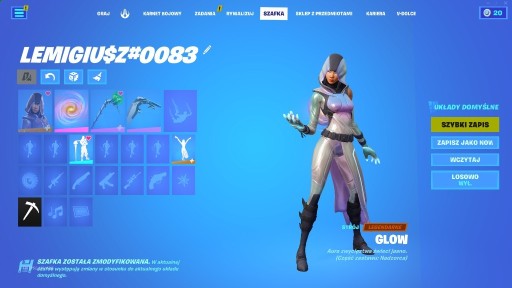 Zdjęcie oferty: Konto Fortnite Galaxy, Glow, Eon, Dark Vertex!