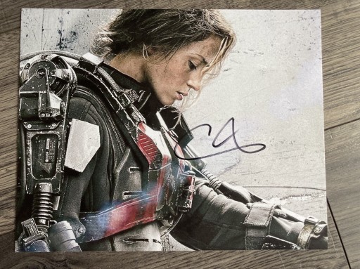 Zdjęcie oferty: Emily Blunt autograf edge of tomorrow