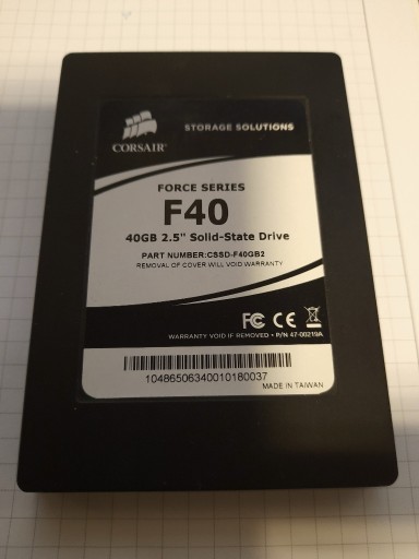 Zdjęcie oferty: Dysk SSD 40GB Corsair