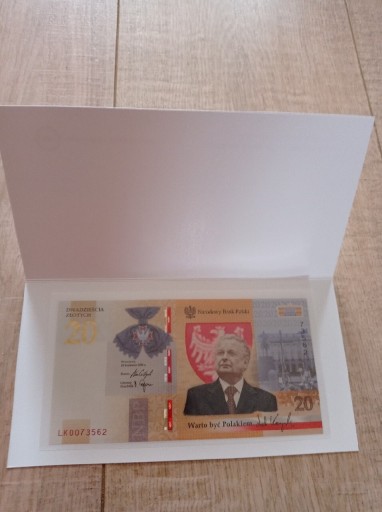Zdjęcie oferty: Banknot kolekcjonerski 20zl Lech Kaczyński 2021