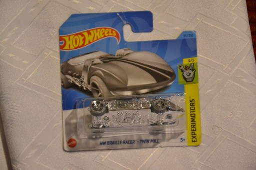 Zdjęcie oferty: Hot Wheels Braille Racer Twin Mill silver