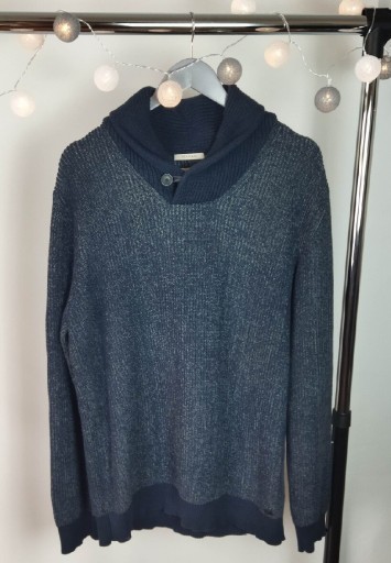 Zdjęcie oferty: Granatowy sweter 100% bawełna XL Selected Homme