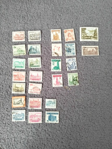 Zdjęcie oferty: Zestaw znaczków miasta polskie, kasowane