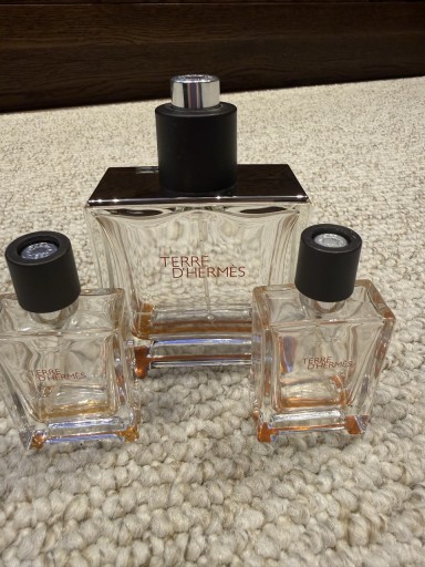 Zdjęcie oferty: Zestaw Terre D’Hermes / flakony po perfumach / 75 ml